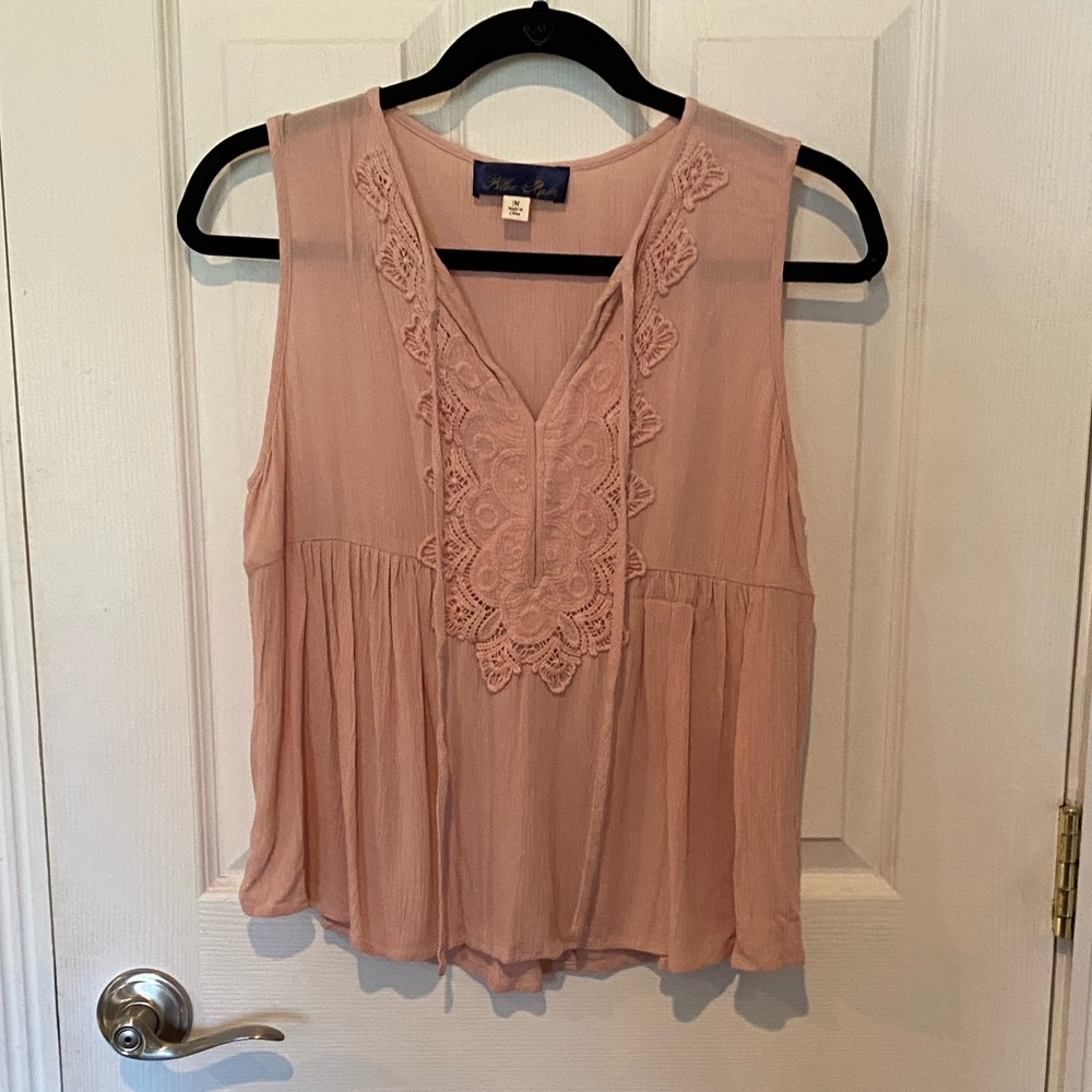 Embroidered tank